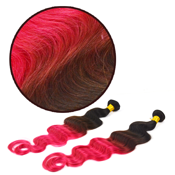 Hot selling  three tone colorful hair weaving body wave YL128